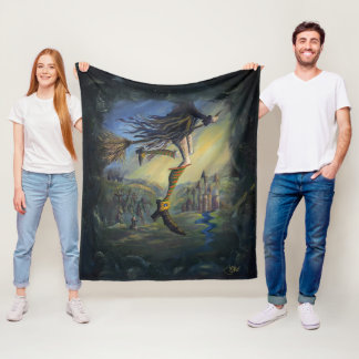 Couverture Polaire Femme Sorcière