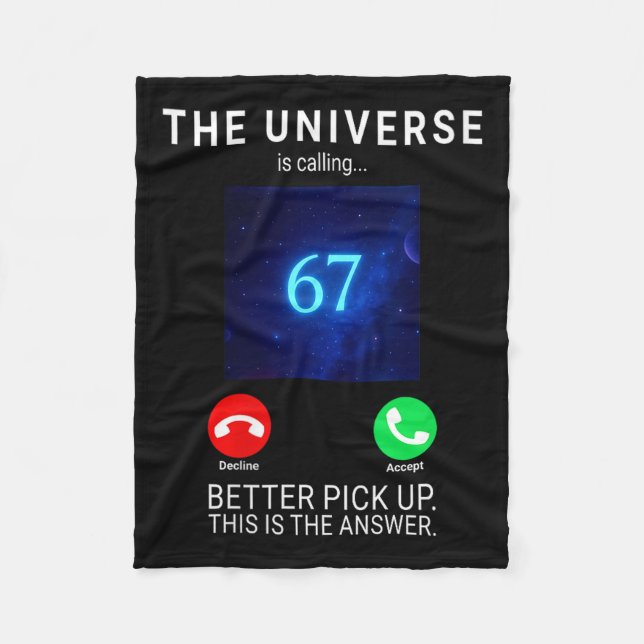 Couverture Polaire Femmes 67 Meme L'univers Appelle V-neck  (Devant)