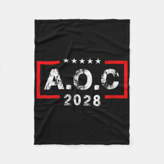 Couverture Polaire Femmes A.o.c Alexandria Ocasio Cortez 2028 Pour Pr