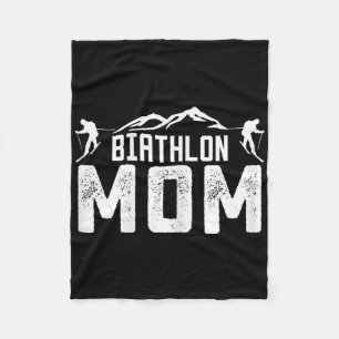 Couverture Polaire Femmes Biathlon Maman Mère Biathlet Cross-country
