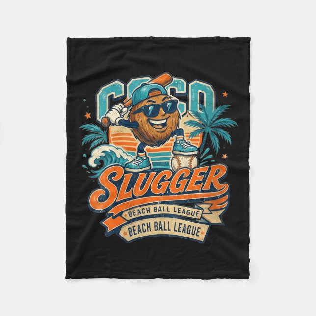 Couverture Polaire Femmes Coco Slugger Baseball Rétro Coco Sports (Devant)