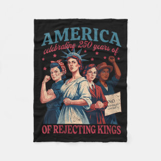 Couverture Polaire Femmes drôle rétro Aamerica célébrant 250 ans