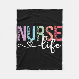 Couverture Polaire Femmes Infirmière Durée De Vie Rn Lpn Cna Leopard 