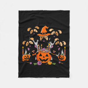 Couverture Polaire Femmes Joyeux Halloween Chien Fantôme Halloween Ch
