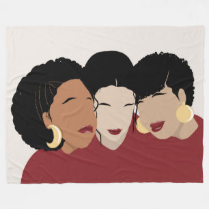 Couverture Polaire Femmes noires, soeurs amies