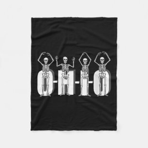 Couverture Polaire Femmes O-h-i-o Skeletons d'Etat Funny Ohio Vintage