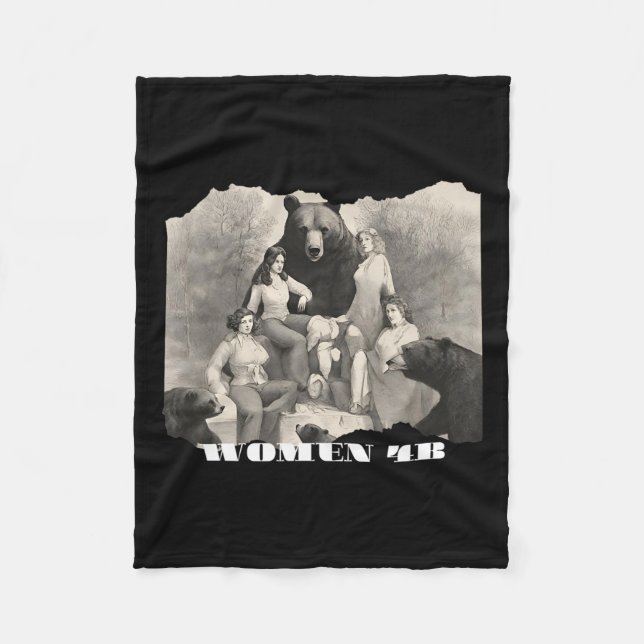 Couverture Polaire Femmes Pour Les Ours 4b Mouvement Féministe Autono (Devant)