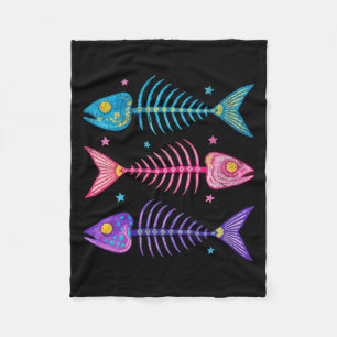 Couverture Polaire Femmes Préparatoires Os de Poisson Rétro Été Voyag