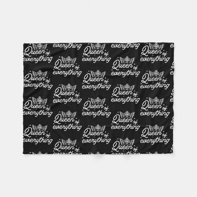 Couverture Polaire Femmes Reine de tout Cadeau Fille Couronne Femmes (Devant (Horizontal))