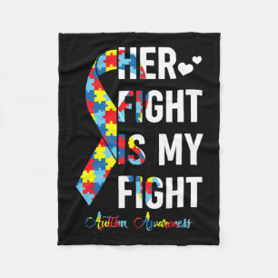 Couverture Polaire Femmes Son combat est mon combat Sensibilisation s
