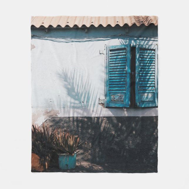 COUVERTURE POLAIRE FENÊTRES OUVERTES BLEUES (Devant)