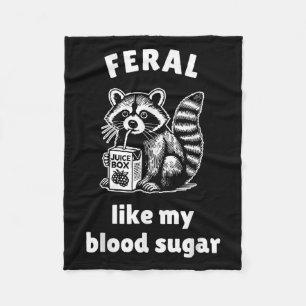Couverture Polaire Feral Like My Blood Sugar Diabetes Sensibilisation