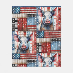 Couverture Polaire Ferme de porc américaine