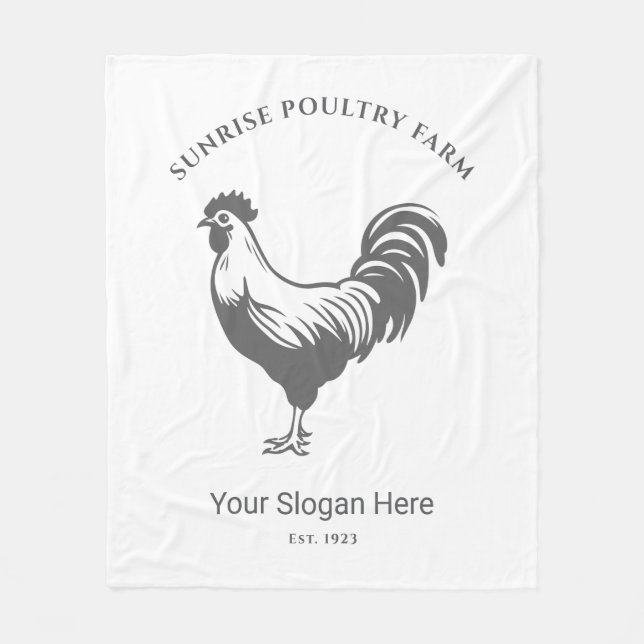 Couverture Polaire Ferme de poulets (Devant)