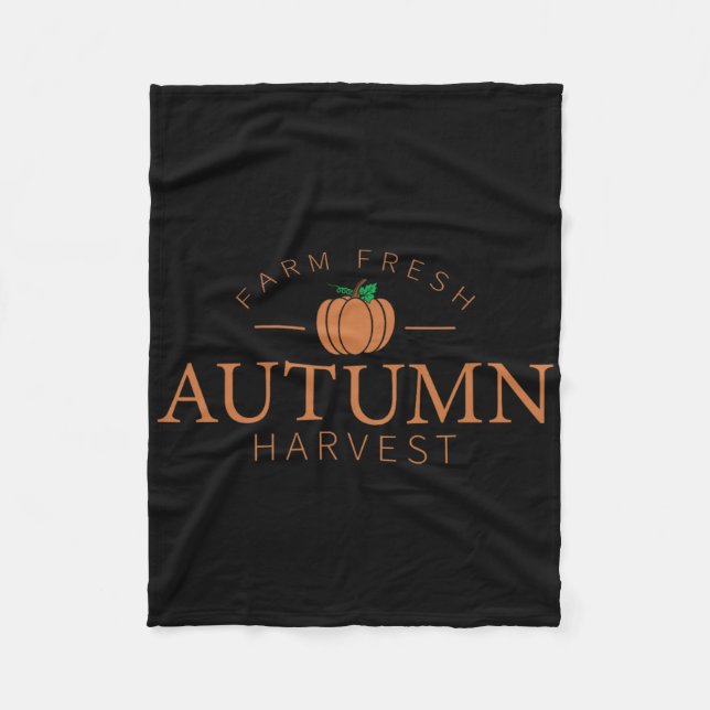 Couverture Polaire Ferme Fresh Automne Harvest mignon Citrouille Patc (Devant)