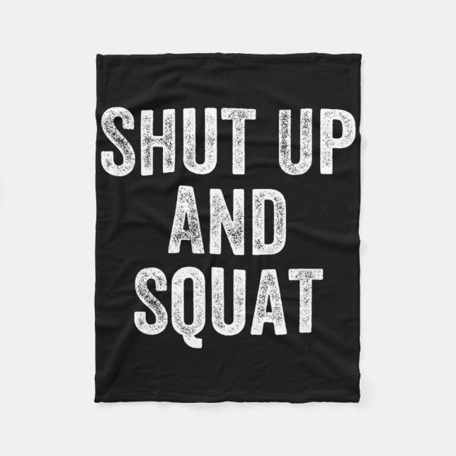 Couverture Polaire Fermer Et Squat Gym Weightlifter Bodybuilder (Devant)