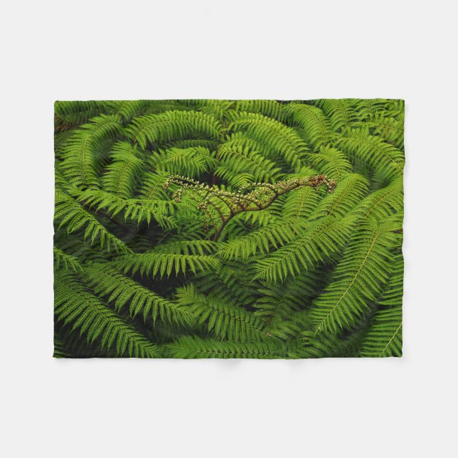 Couverture Polaire Fern Feuille (Devant (Horizontal))