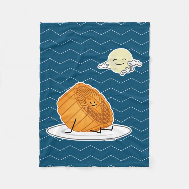 Couverture Polaire Festival du milieu de l'automne Moon cake lunakes  (Devant)