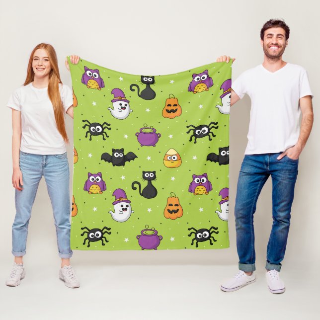 Couverture Polaire Festive Blank (En situation)