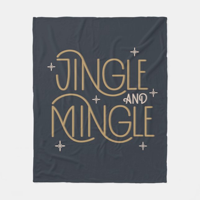 Couverture Polaire Festive Jingle et Mingle Holiday Design (Devant)