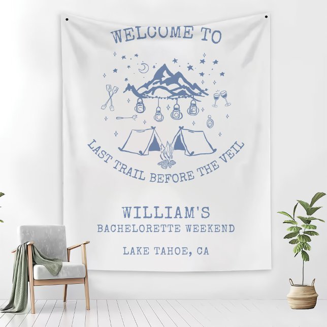 Couverture Polaire Fête de Bachelorette Simple Moderne de Camping  (Créateur téléchargé)
