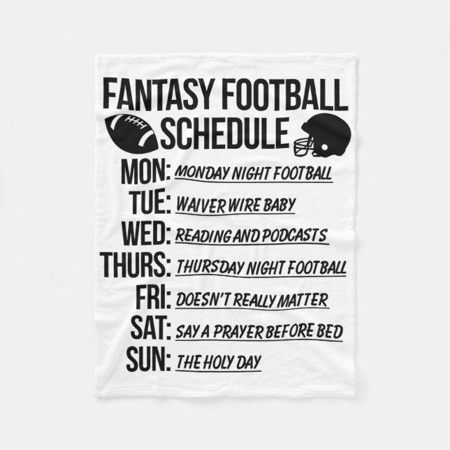 Couverture Polaire Fête de draft de football fantastique  (Devant)