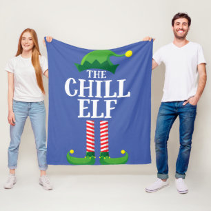 Couverture Polaire Fête de Noël du groupe Famille de jumelage Elf Chi