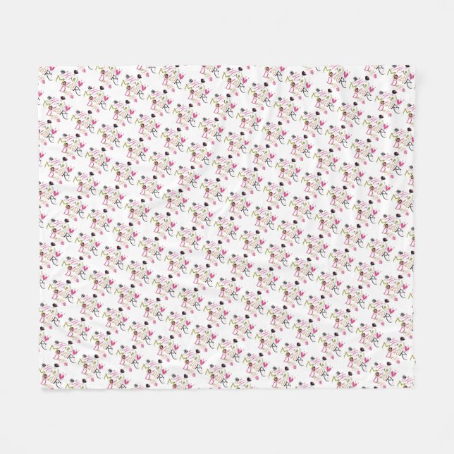 Couverture Polaire Fête des Mères (Devant (Horizontal))