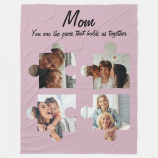 Couverture Polaire Fête des mères Cadeau personnalisé pour maman - 4 