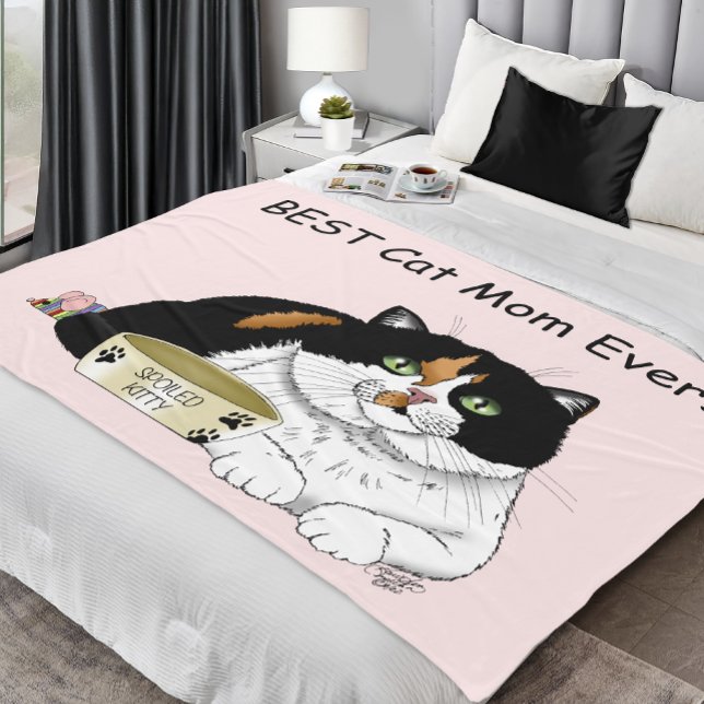 Couverture Polaire Fête des mères Calico Cat (Créateur téléchargé)