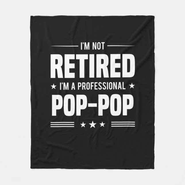 Couverture Polaire Fête des pères | Im A Professional Pop Pop (Devant)