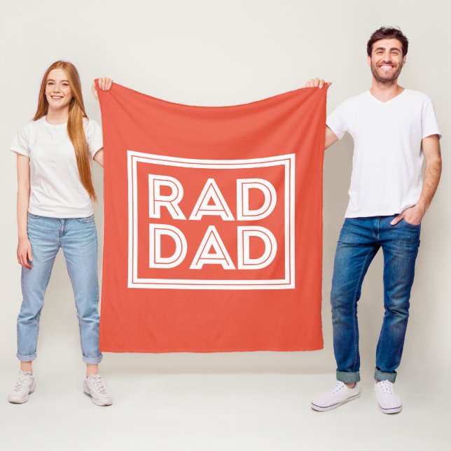 Couverture Polaire Fête des pères - Rad Dad (En situation)