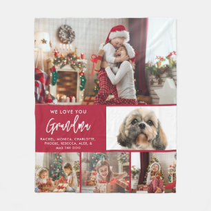 Couverture Polaire Fêtes de Noël personnalisées Photos pour enfants p
