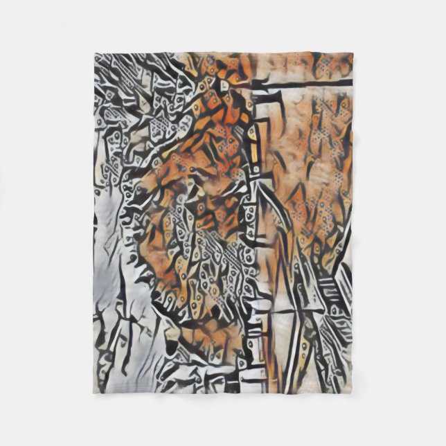 Couverture Polaire Feuillage d'automne dans le parc (Devant)