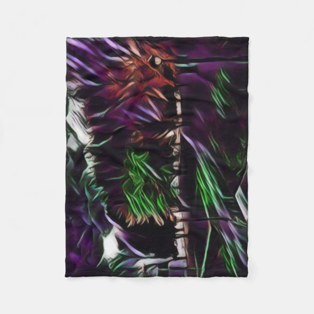 Couverture Polaire Feuillage d'automne dans le parc (Devant)