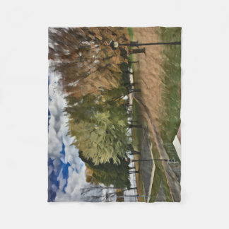 Couverture Polaire Feuillage d'automne dans le parc