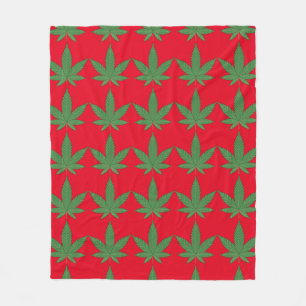Couverture Polaire Feuille de mauvaises herbes personnalisée