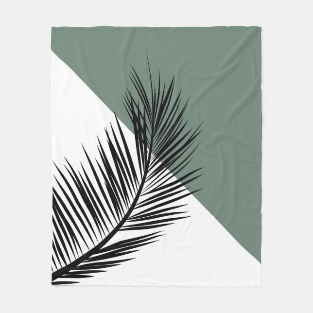 Couverture Polaire Feuille de palme (Devant)