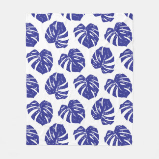 Couverture Polaire Feuille de palmier tropical motif