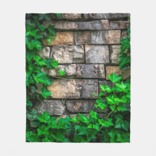 Couverture Polaire Feuille de vigne blanche feuille plante