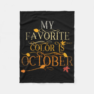 Couverture Polaire Feuilles Automne Foliage Oct Ma Couleur Favorite E