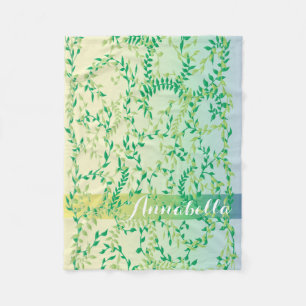 Couverture Polaire Feuilles dansants