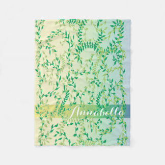 Couverture Polaire Feuilles dansants