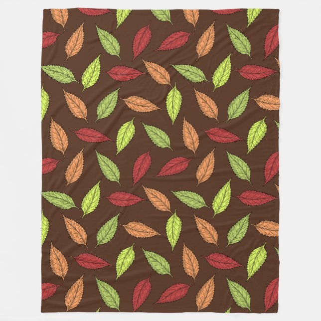 COUVERTURE POLAIRE FEUILLES D'AUTOMNE (Devant)