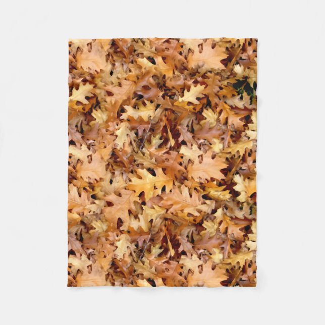 COUVERTURE POLAIRE FEUILLES D'AUTOMNE (Devant)