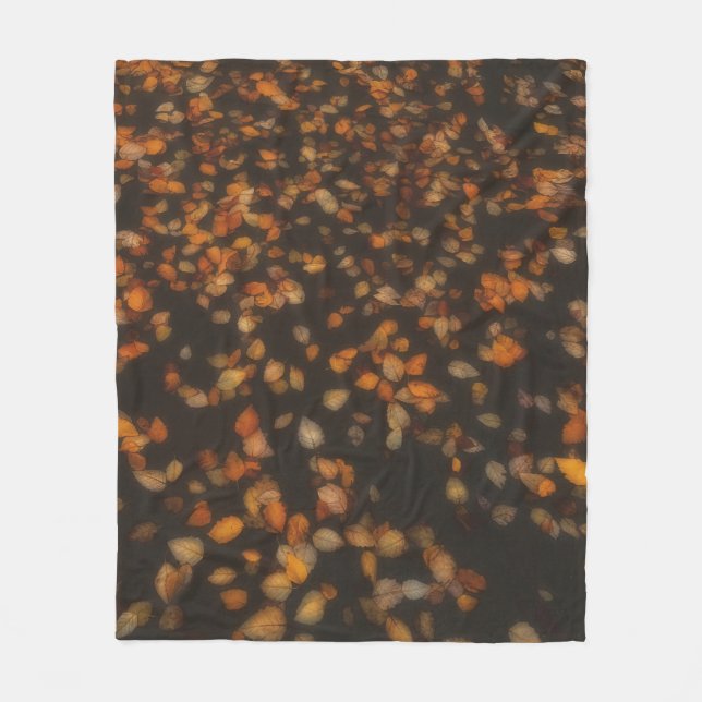 Couverture Polaire feuilles d'automne (Devant)