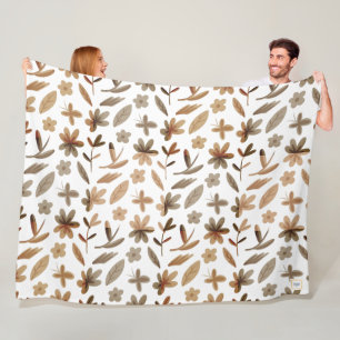 Couverture Polaire Feuilles d'automne automne automne hiver chaud Cos