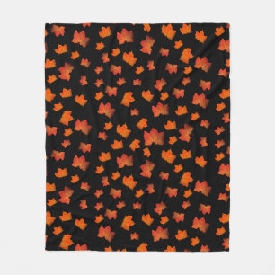 COUVERTURE POLAIRE FEUILLES D'AUTOMNE ÉLÉGANTES NATURE FEUILLE D'AUTO