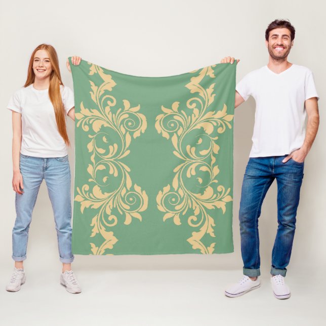 Couverture Polaire Feuilles de la monnaie (En situation)