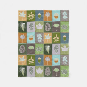 Couverture Polaire Feuilles d'été